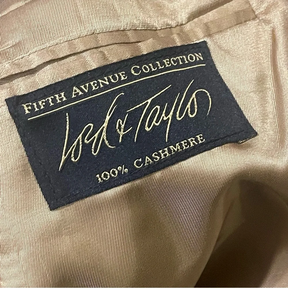 Lord & Taylor Camel Tan Cashmere Sports Coat 42L